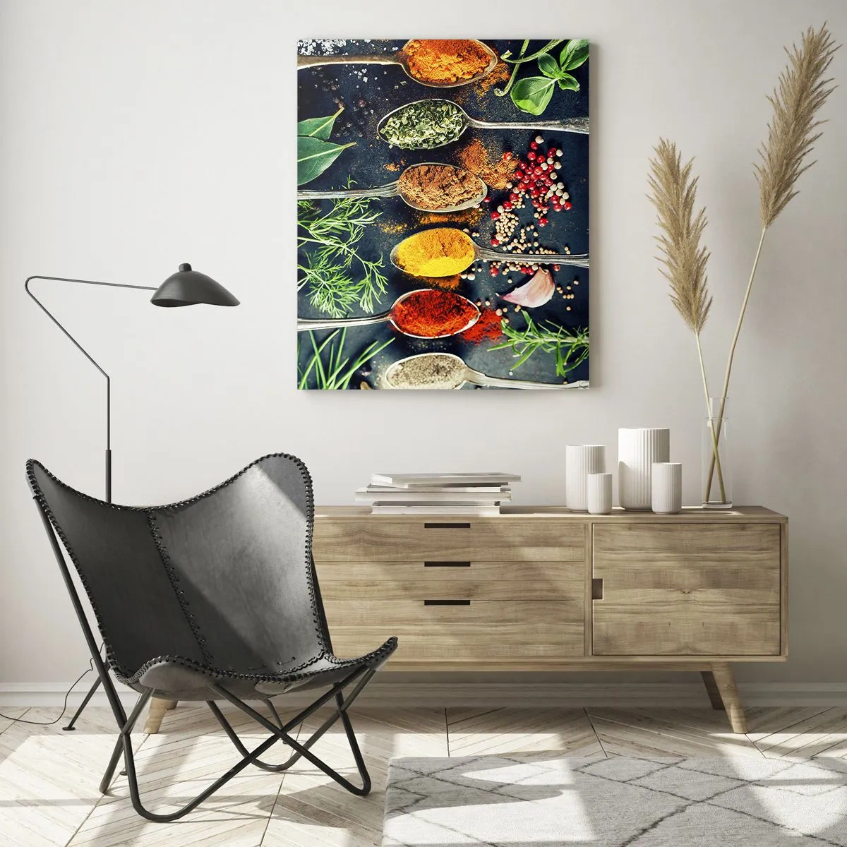 Obraz na skle - Kulinářská magie - 50x70 cm