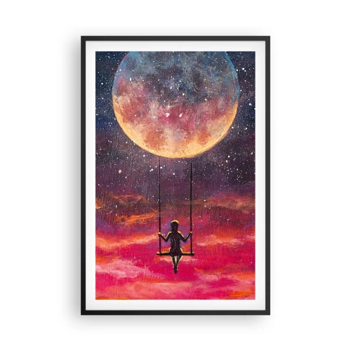 Plakát v černém rámu - Stavět si vzdušné zámky - 61x91 cm