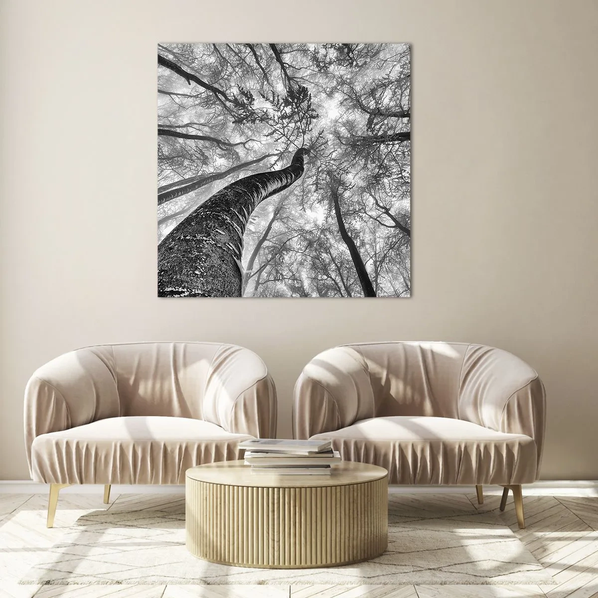 Obraz na skle - Závod ke světlu - 50x50 cm