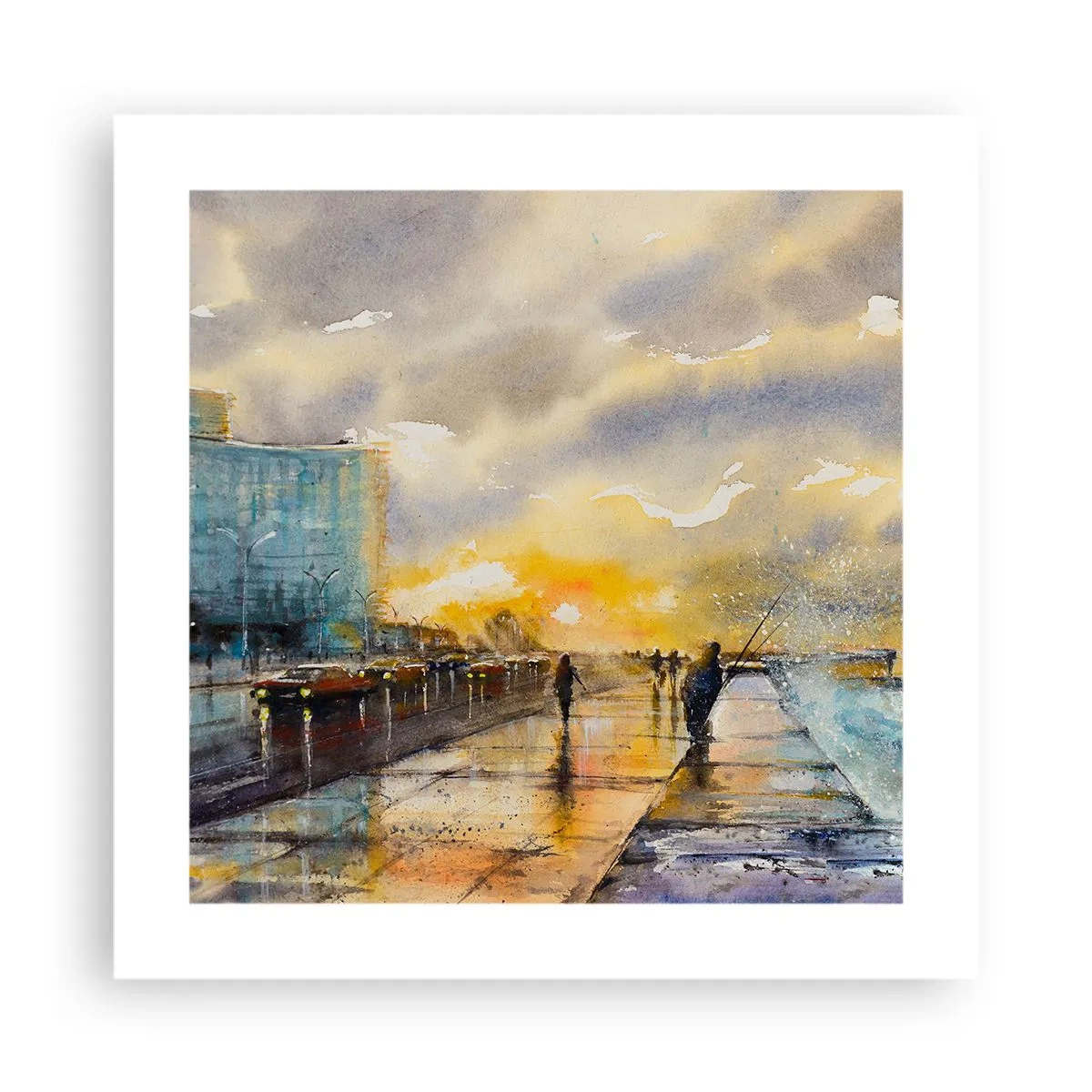 Plakát - Život na pobřeží - 40x40 cm