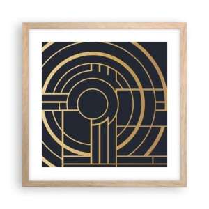 Plakát v rámu světlý dub - Obraty události - 40x40 cm