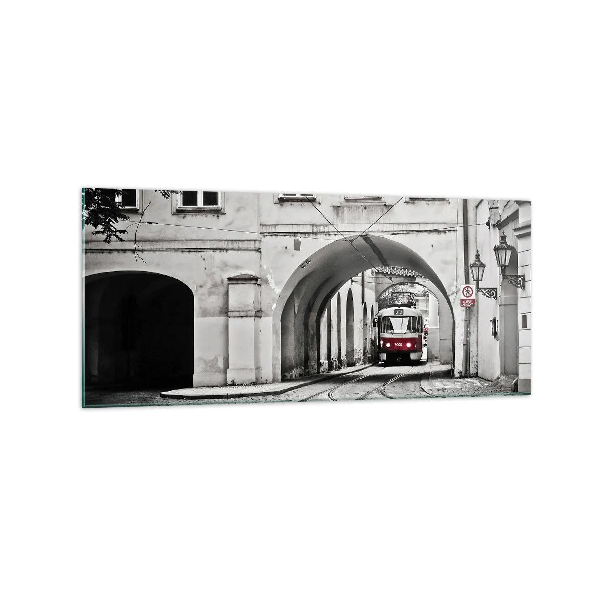 Obraz na skle - Městským labyrintem - 120x50 cm