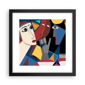 Plakát v černém rámu - Konverzace kubistů - 30x30 cm