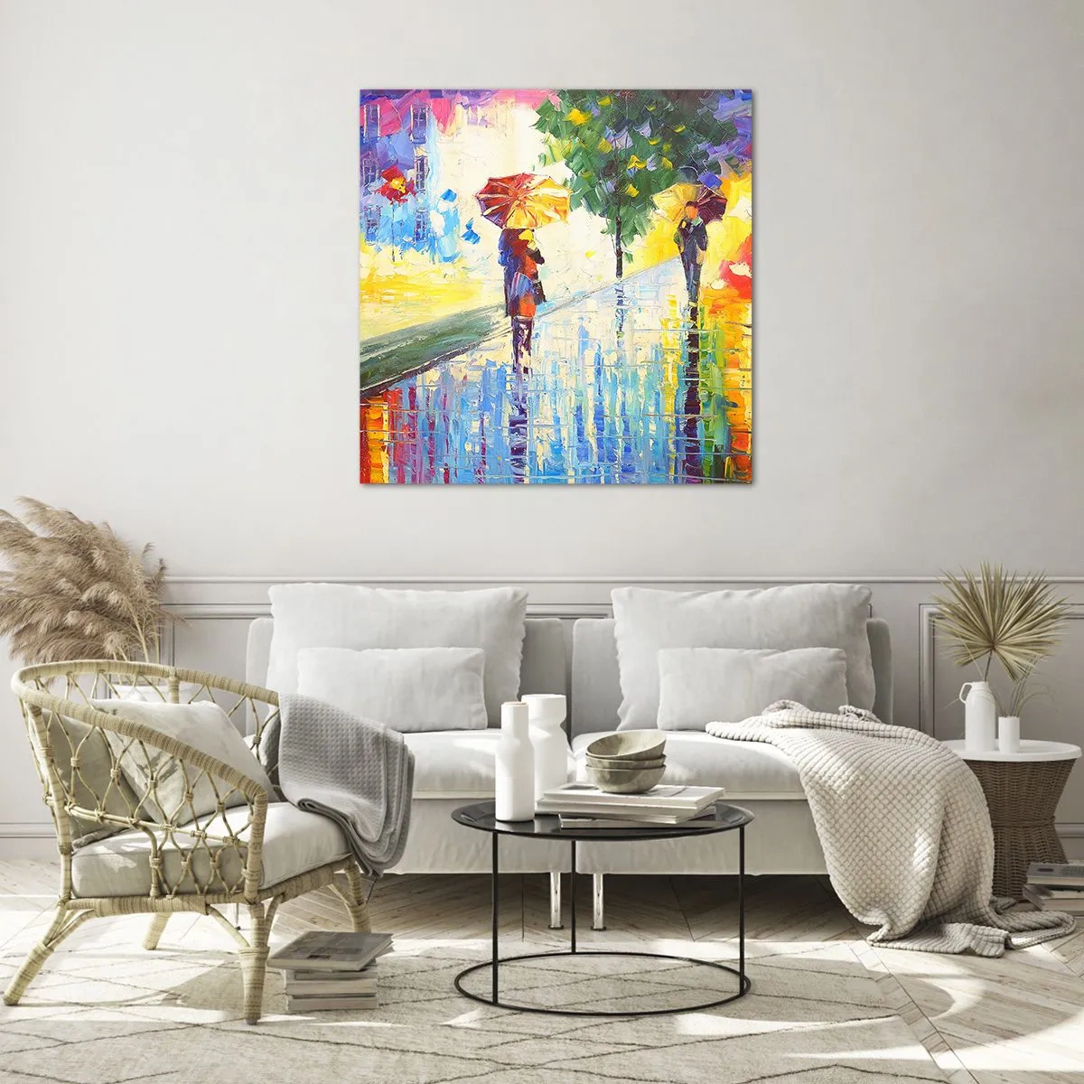 Obraz na skle - A všechno je jasné - 50x50 cm