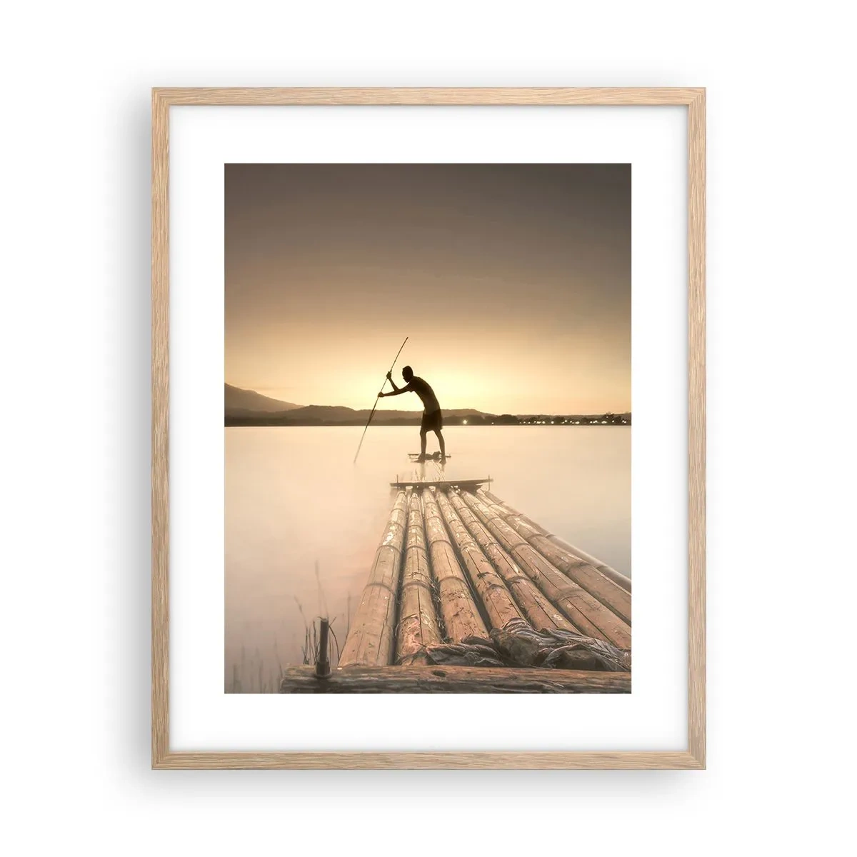 Plakát v rámu světlý dub - Před odpočinkem - 40x50 cm