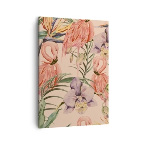 Obraz na plátně - Růžový balet v květech - 50x70 cm