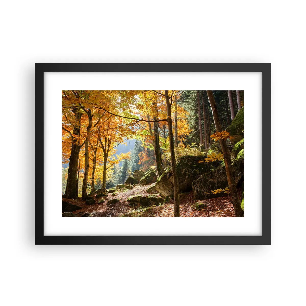 Plakát v černém rámu - Čas na odpočinek - 40x30 cm