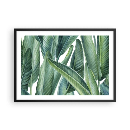 Plakát v černém rámu - Prostě zelená - 70x50 cm