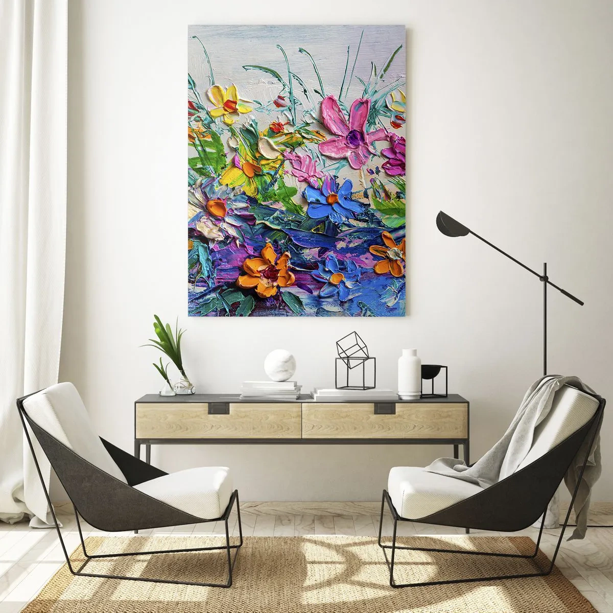 Obraz na skle - Vůbec ne zátiší - 50x70 cm
