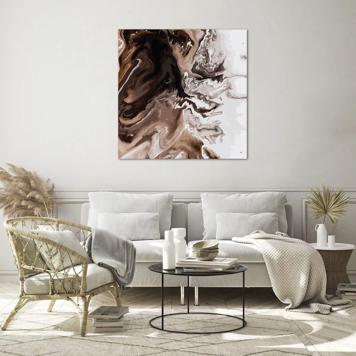 Obraz na skle - Kontrast barev - 50x50 cm