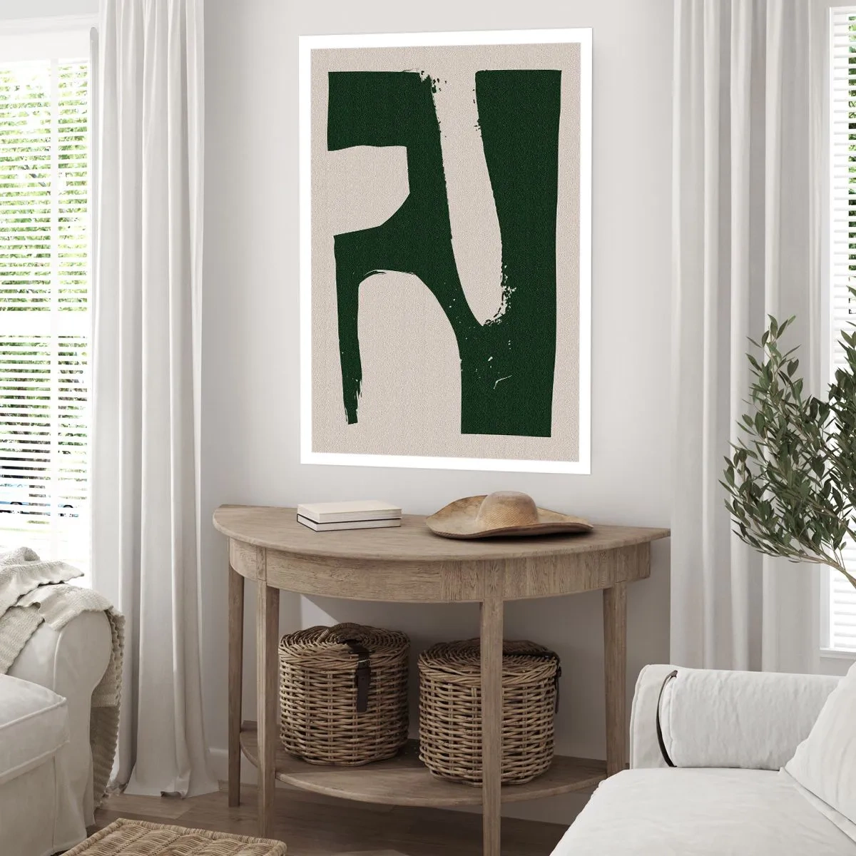 Plakát - Zálivy v bílem - 70x100 cm