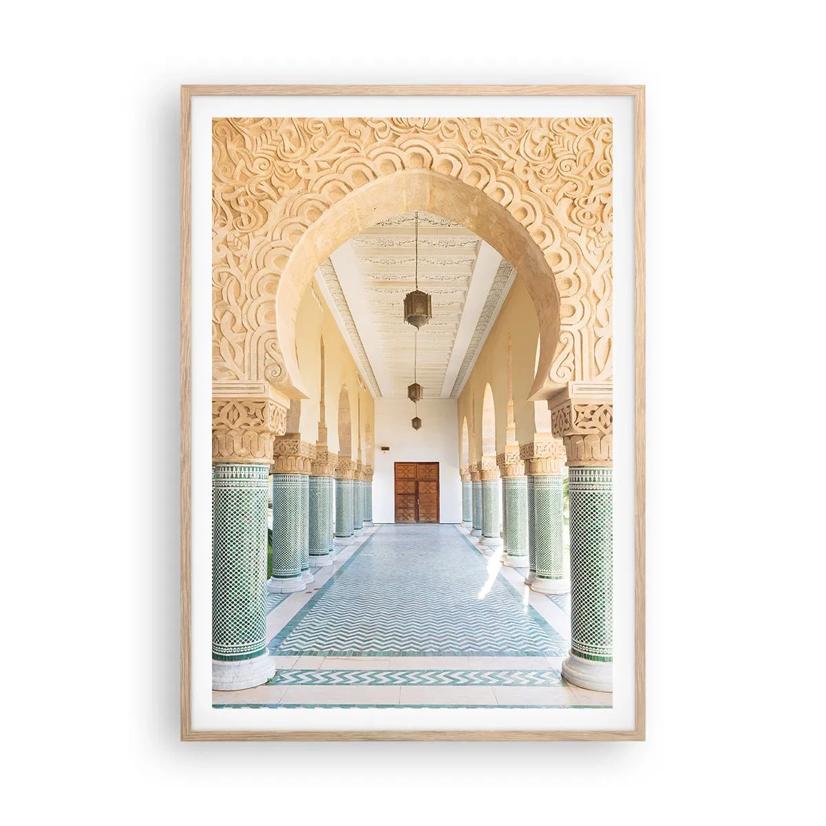 Plakát v rámu světlý dub - Z příběhů Šeherezády - 70x100 cm