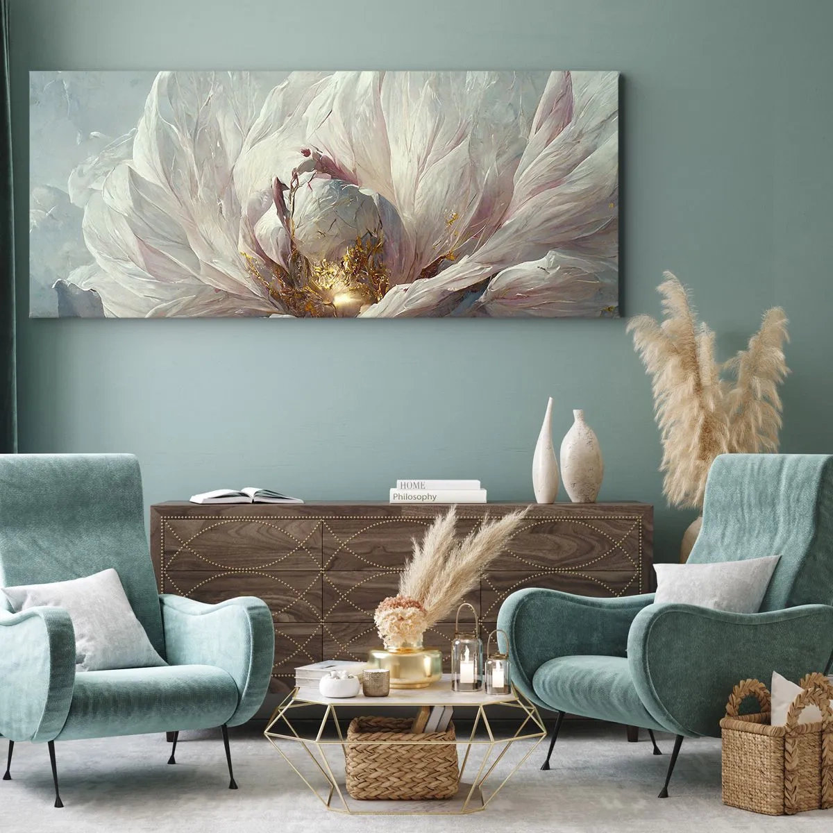Obraz na plátně - Rozkvétá jednou za sto let - 100x40 cm