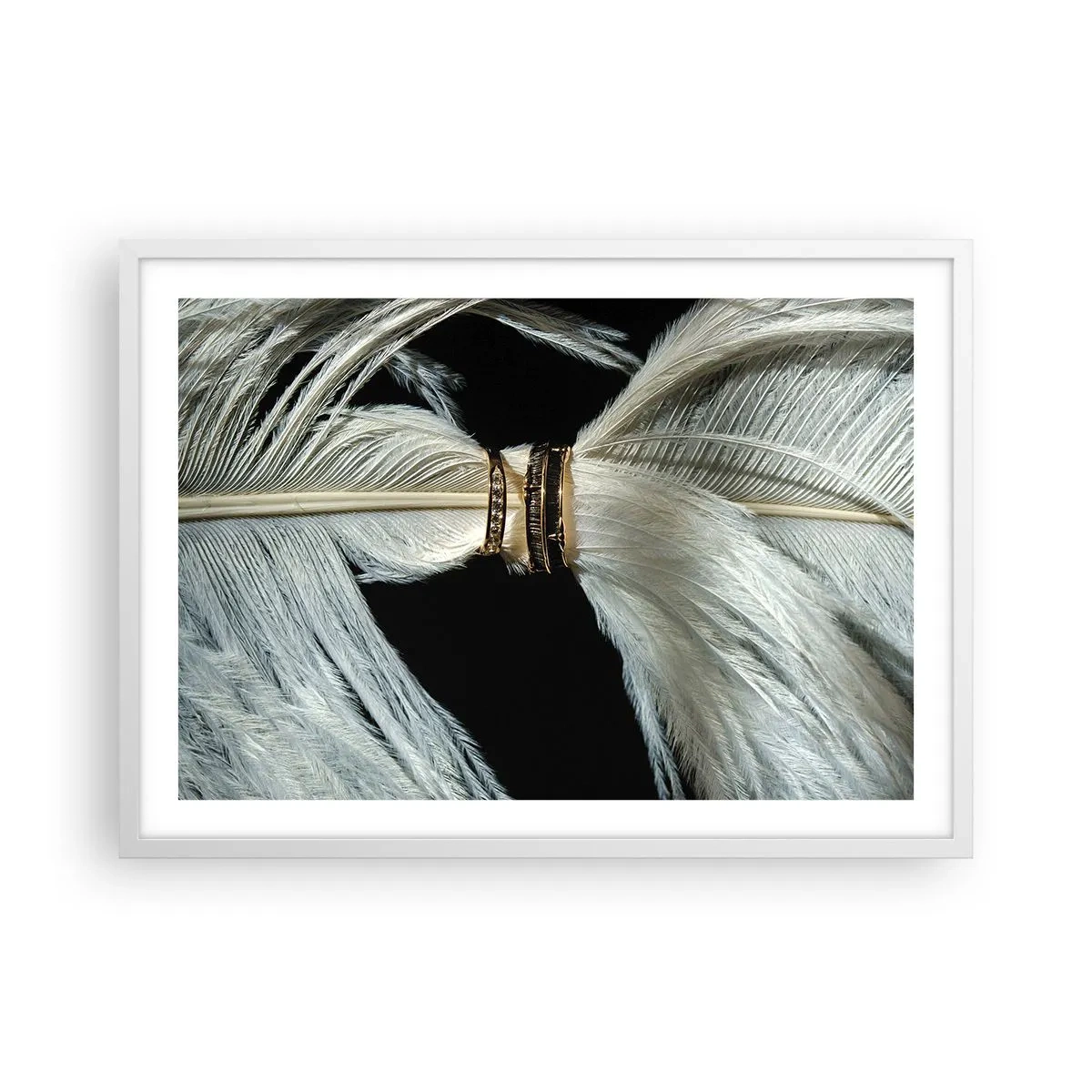Plakát v bílém rámu - …a neopustím tě…. - 70x50 cm