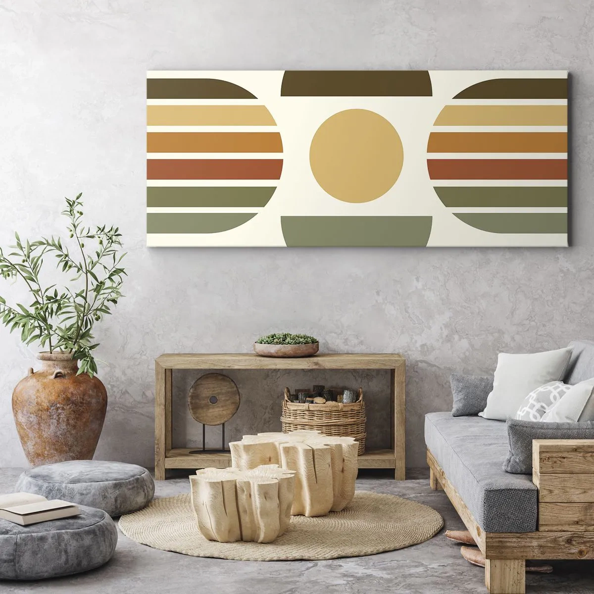 Obraz na plátně - V barvách země - 100x40 cm