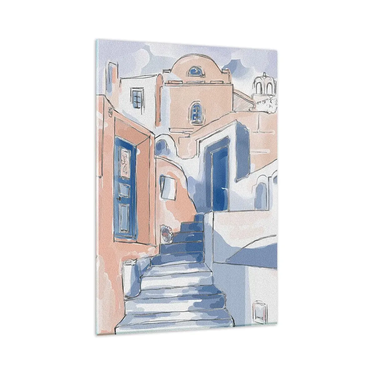Obraz na skle - Exotické město - 80x120 cm