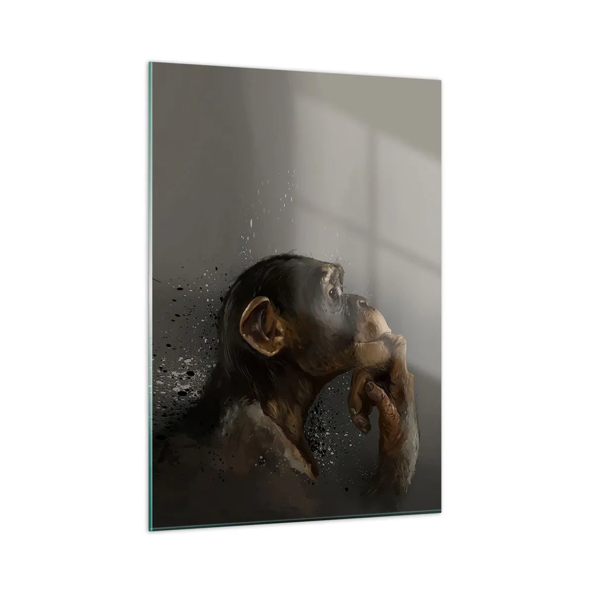 Obraz na skle - Určitě myslitel - 50x70 cm