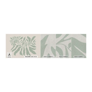 Vzor Fototapety Premium Canvas - Smaragdová větev - Boho, Rostlina, Botanický - 100x30 cm