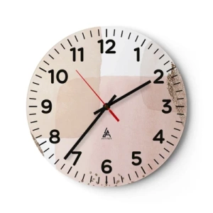 Nástěnné hodiny - Pohled skrze barvy - 40x40 cm