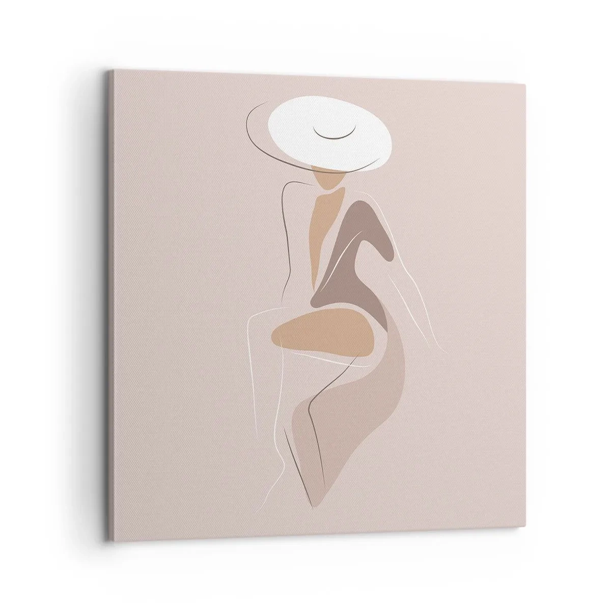 Obraz na plátně - Jak vypadá pravá dáma? - 60x60 cm