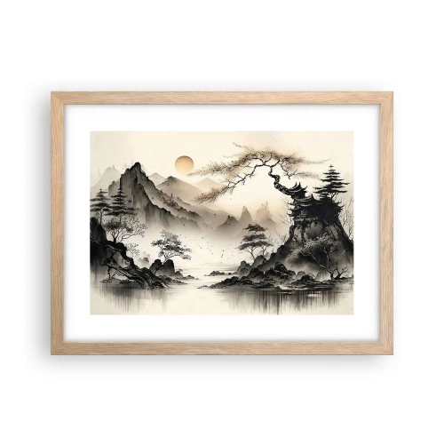Plakát v rámu světlý dub - Jedinečné kouzlo orientu - 40x30 cm