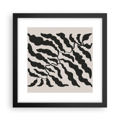 Plakát v černém rámu - Povaha čtverce - 30x30 cm