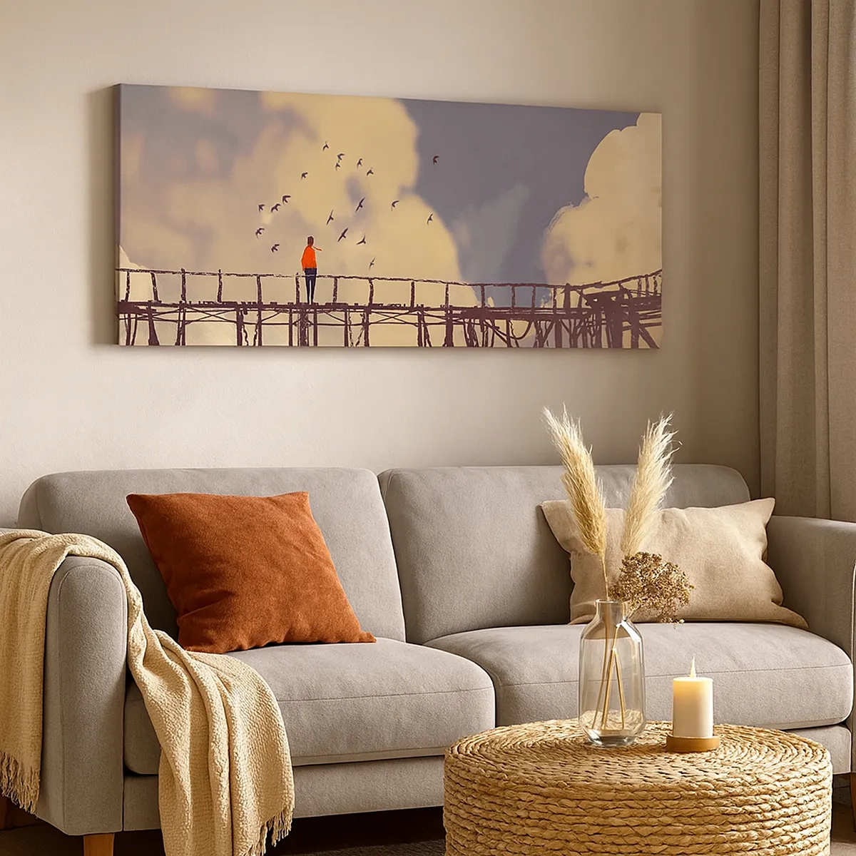 Obraz na plátně - Modrý stesk - 30x30 cm