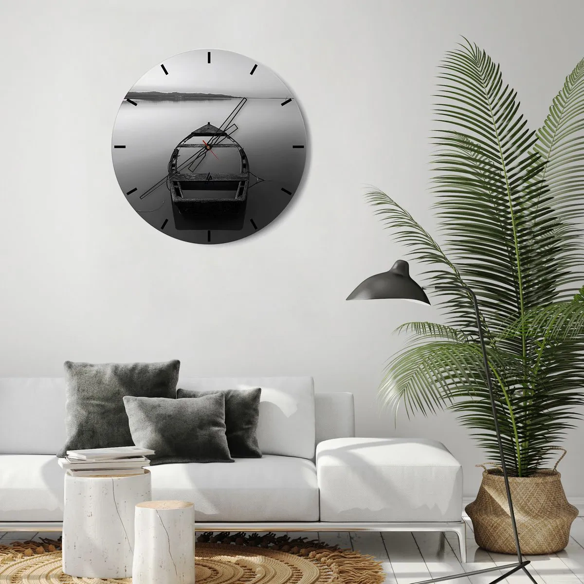 Nástěnné hodiny - Stesk a melancholie - 30x30 cm