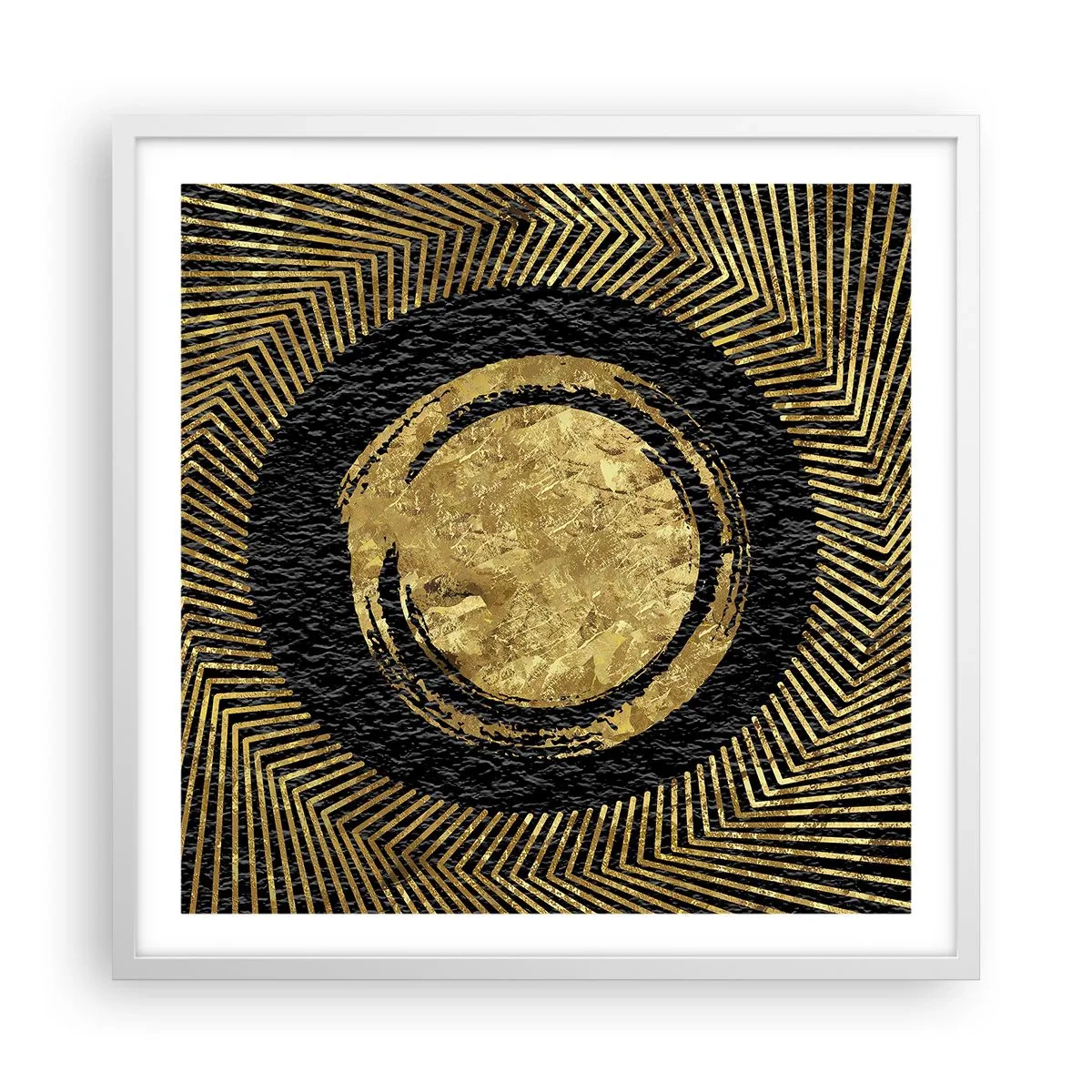 Plakát v bílém rámu - Glamour kompozice - 60x60 cm