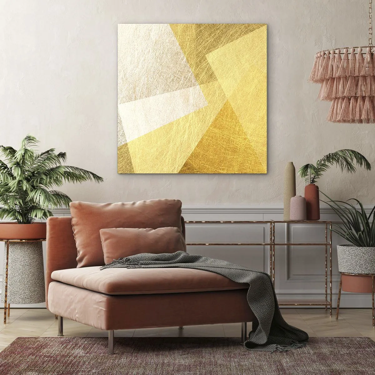 Obraz na plátně - Počasí geometrie - 30x30 cm