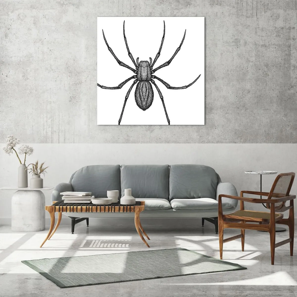 Obraz na skle - Znepokojivá přesnost - 70x70 cm