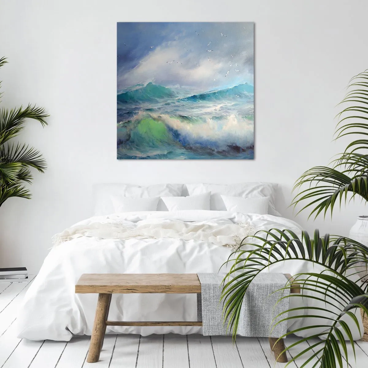 Obraz na plátně - „Vichřice zavyla triumfálně…“ - 60x60 cm