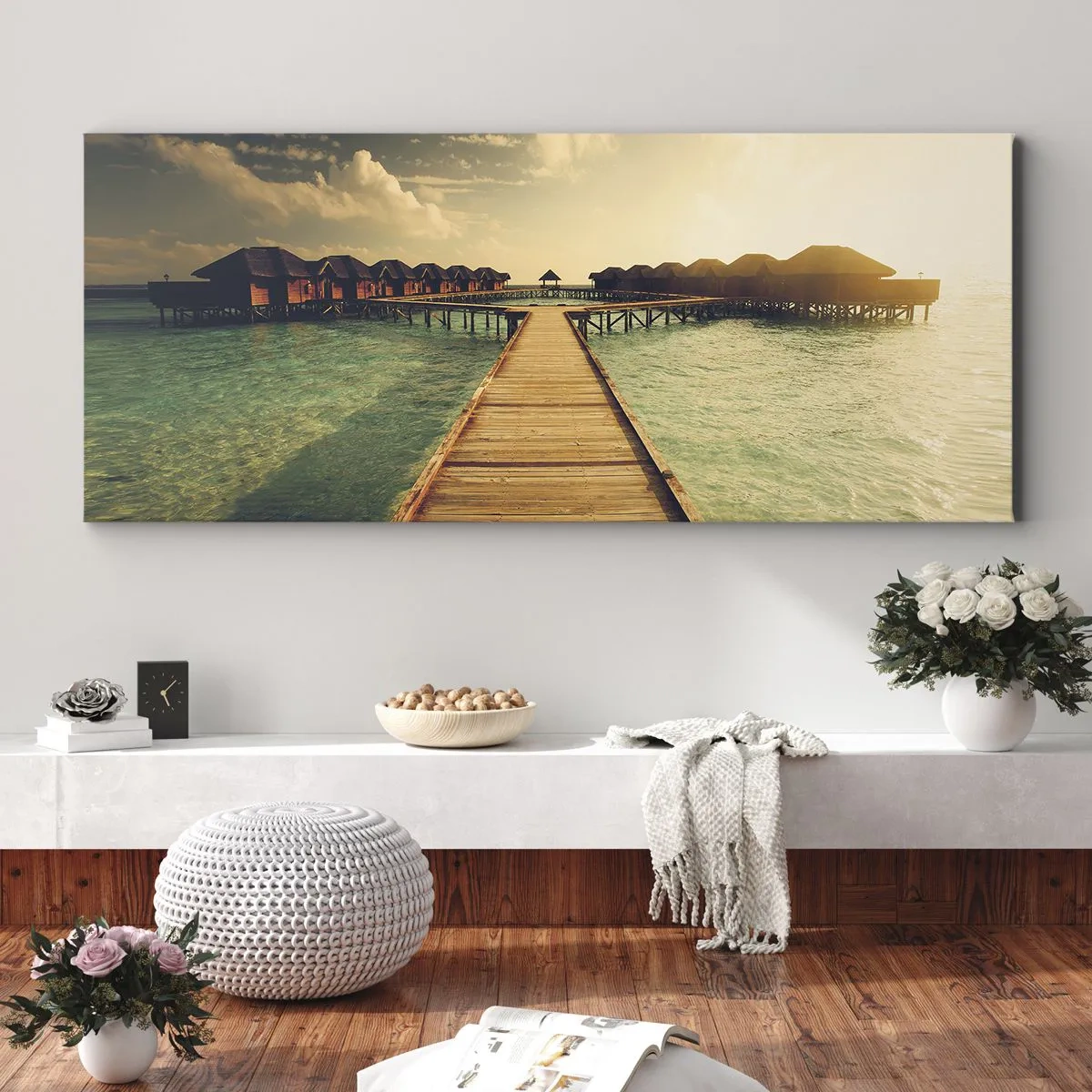 Obraz na plátně - Vřelé pozvání - 100x40 cm