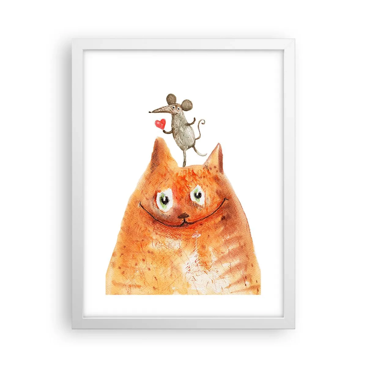 Plakát v bílém rámu - Paradoxy lásky - 30x40 cm