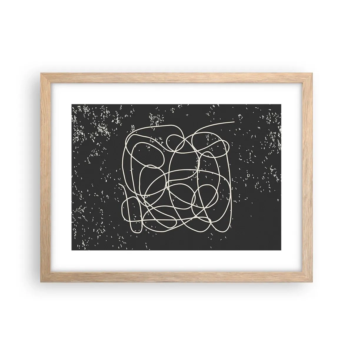 Plakát v rámu světlý dub - Toulání myslí - 40x30 cm