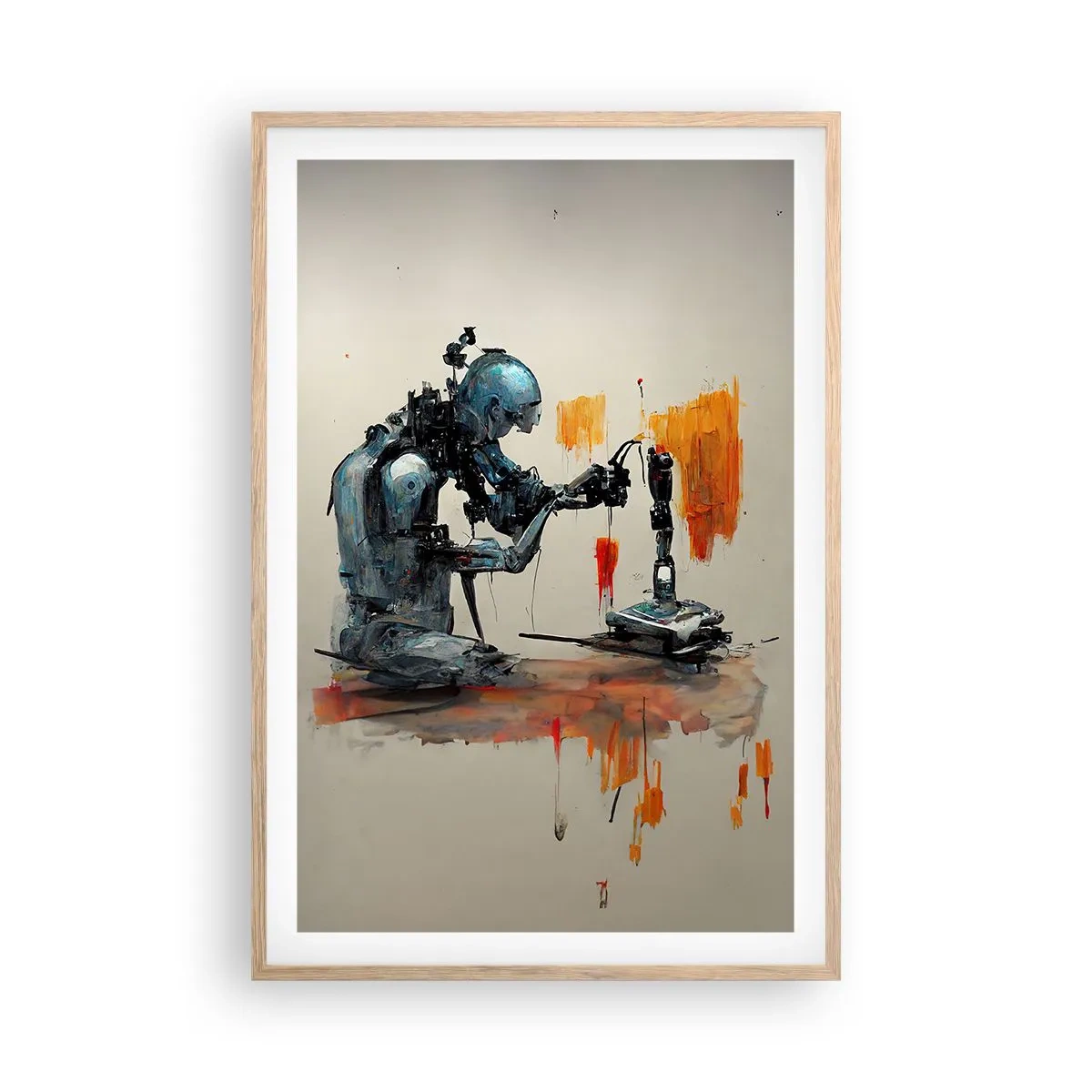 Plakát v rámu světlý dub - Už zítra… - 61x91 cm