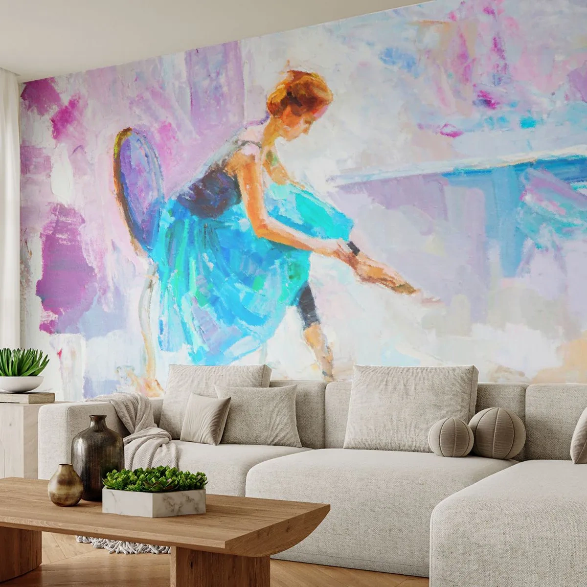 Fototapeta Premium Canvas - Nevyslovený vděk, jemné kouzlo - Balerína, Tanec, Balet - 150x105 cm
