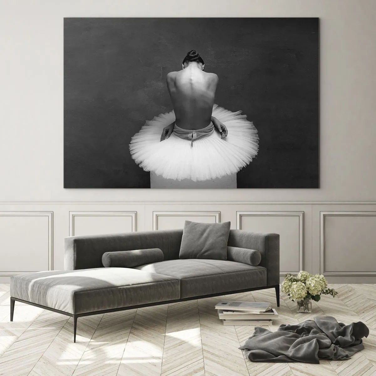 Obraz na skle - Právě kvete - 100x70 cm