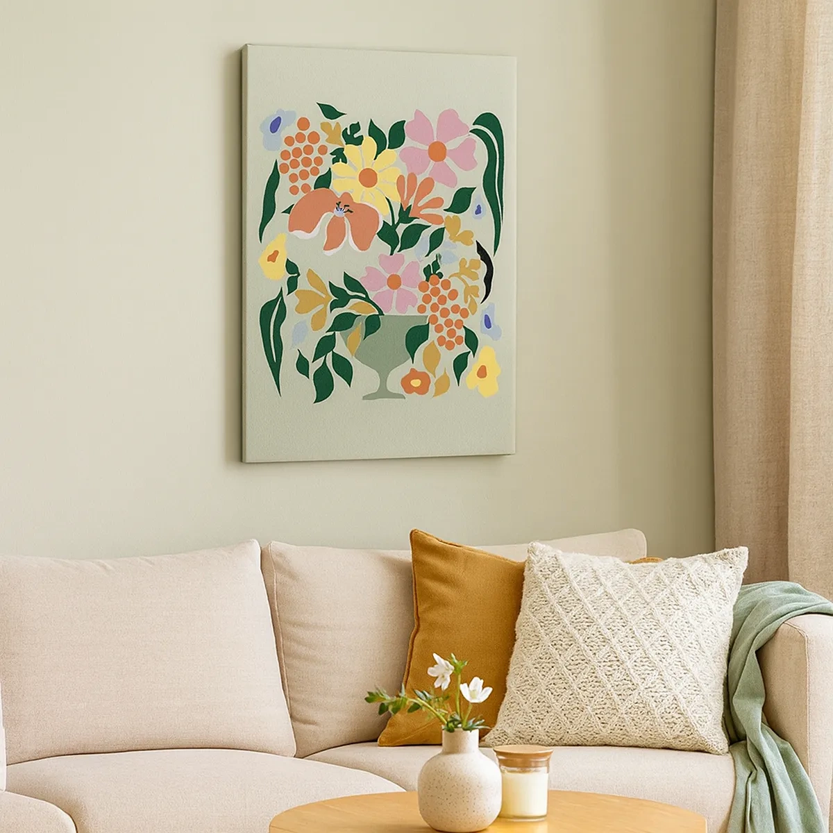 Obraz na plátně - Kytice překypující životem - 50x70 cm