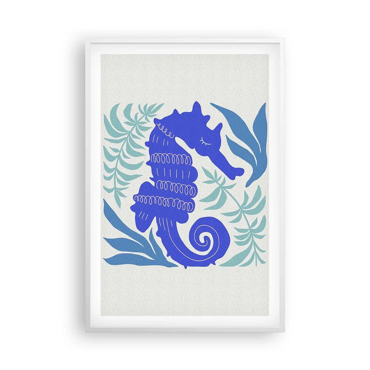 Plakát v bílém rámu - Na podvodní louce - 61x91 cm