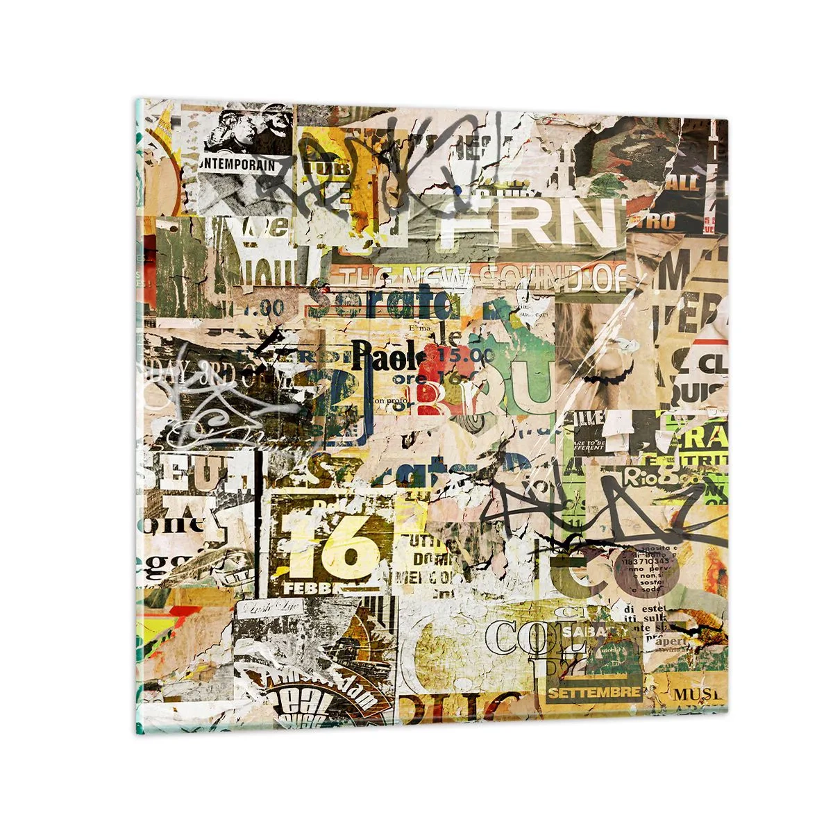 Obraz na skle - Och, děje se to… - 50x50 cm