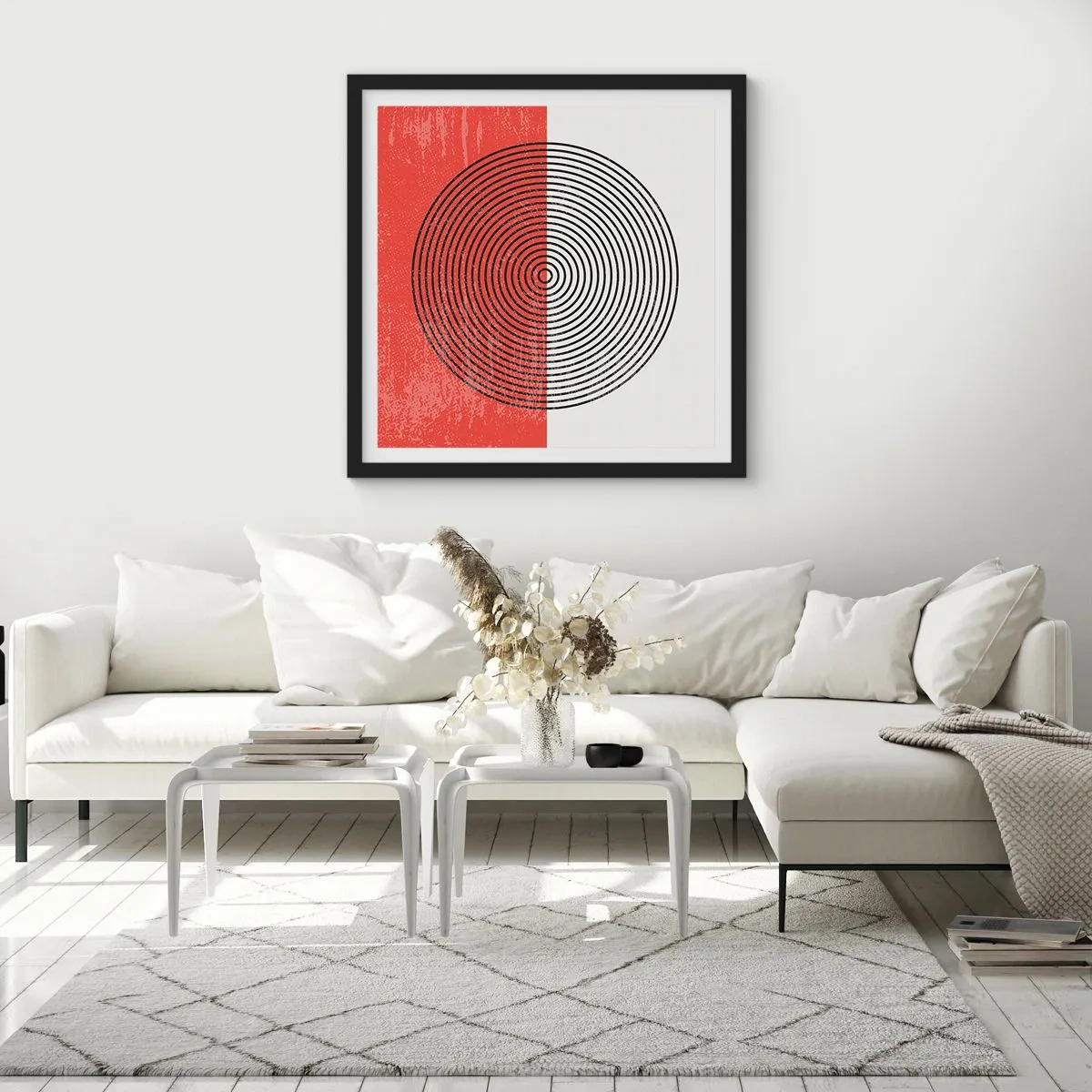 Plakát v černém rámu - Přesný zásah - 40x40 cm