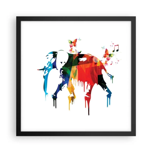 Plakát v černém rámu - Tančit může každý - 40x40 cm