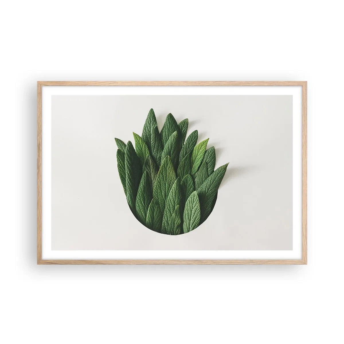 Plakát v rámu světlý dub - Neukojitelná zvědavost - 91x61 cm