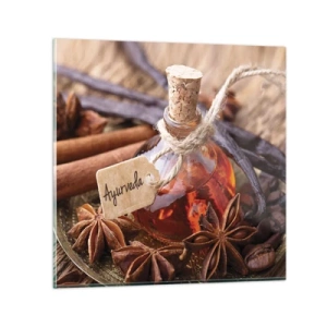 Obraz na skle - K jednotě těla a ducha - 40x40 cm