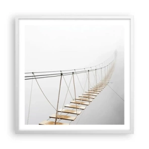 Plakát v bílém rámu - Kam vás zavede? - 60x60 cm