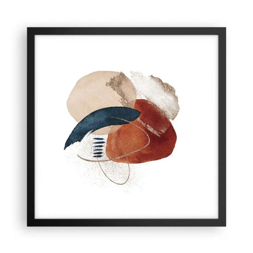 Plakát v černém rámu - Oválná kompozice - 40x40 cm