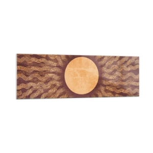 Obraz na skle - Ikona slunce - 160x50 cm