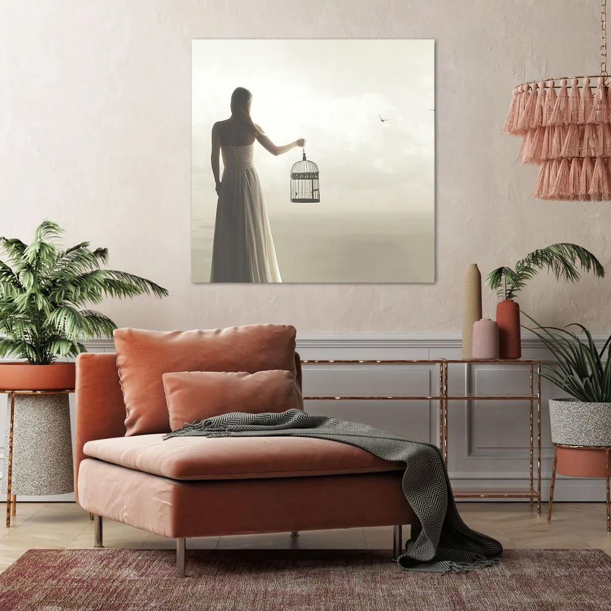 Obraz na plátně - Buď svobodná - 30x30 cm