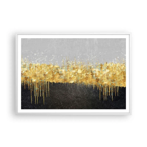 Plakát v bílém rámu - Dovnitř a vzhůru - 100x70 cm
